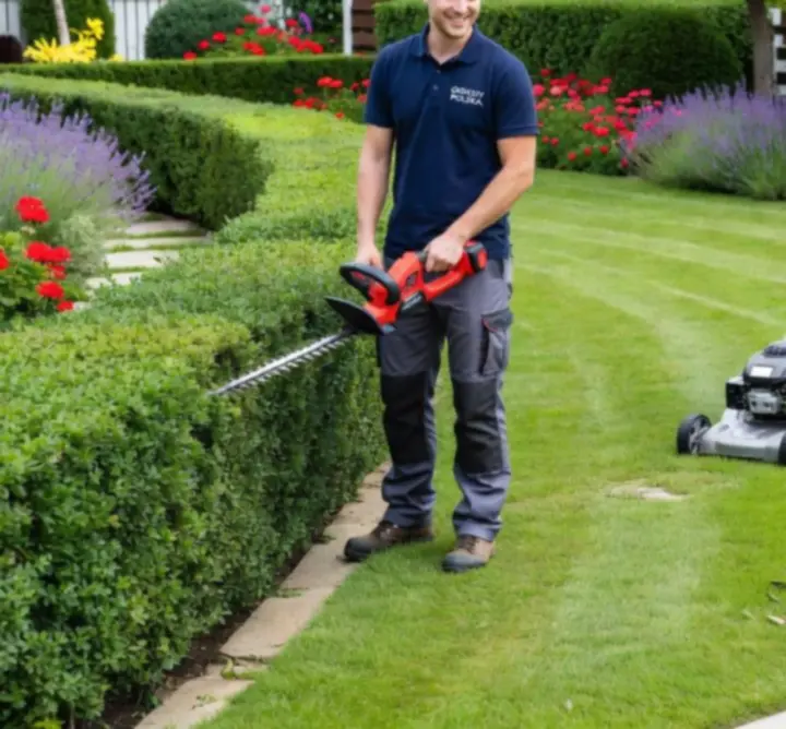 Zespół ogrodników Vantalis PL z profesjonalnym sprzętem